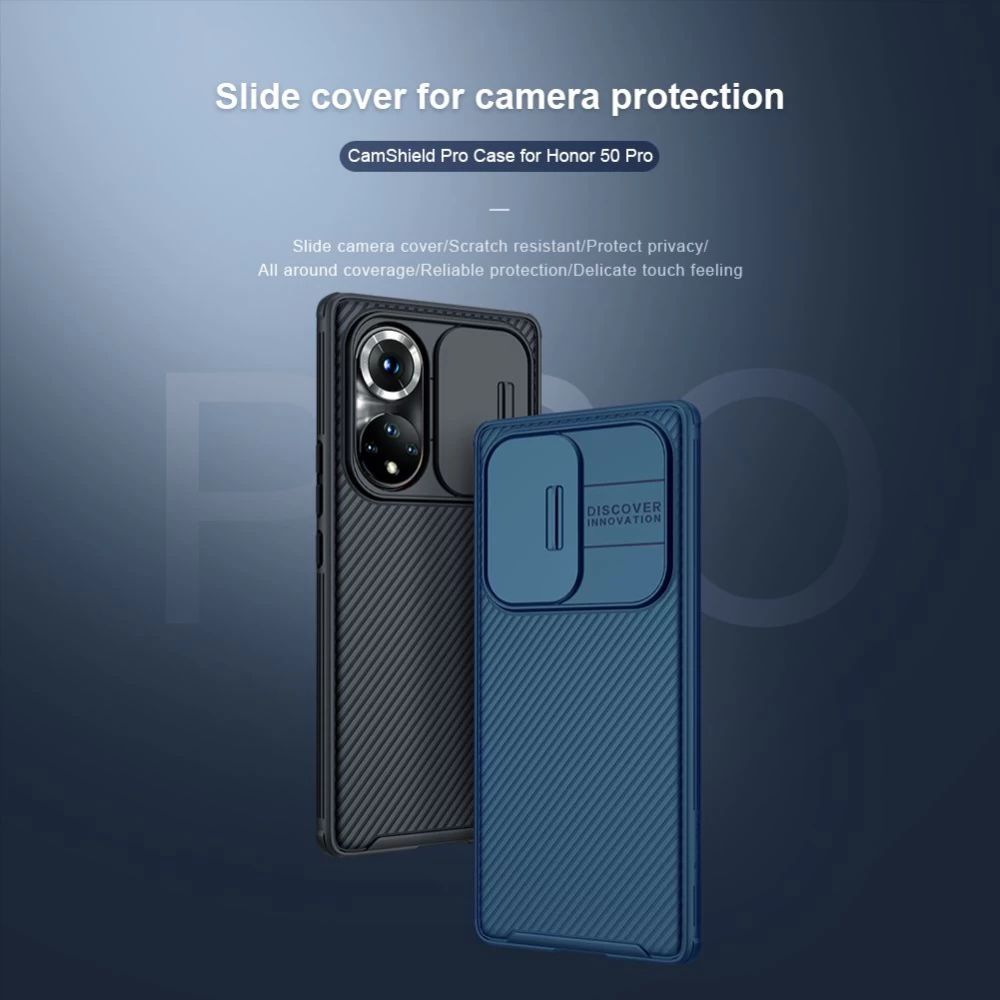 Honor 50 Pro skal blå Nillkin CamShield PRO 