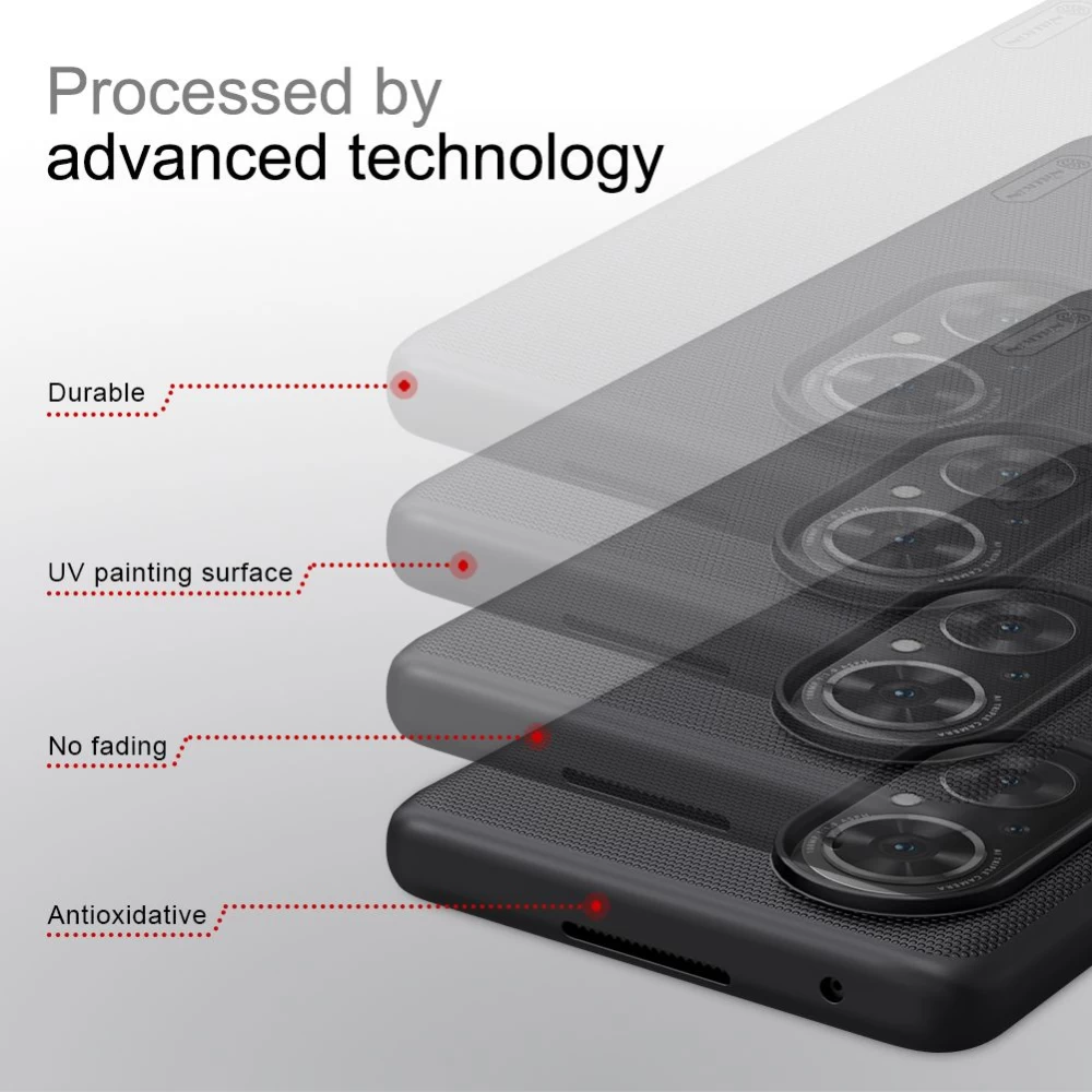 Honor 50 SE case red Nillkin Super Frosted Shield
