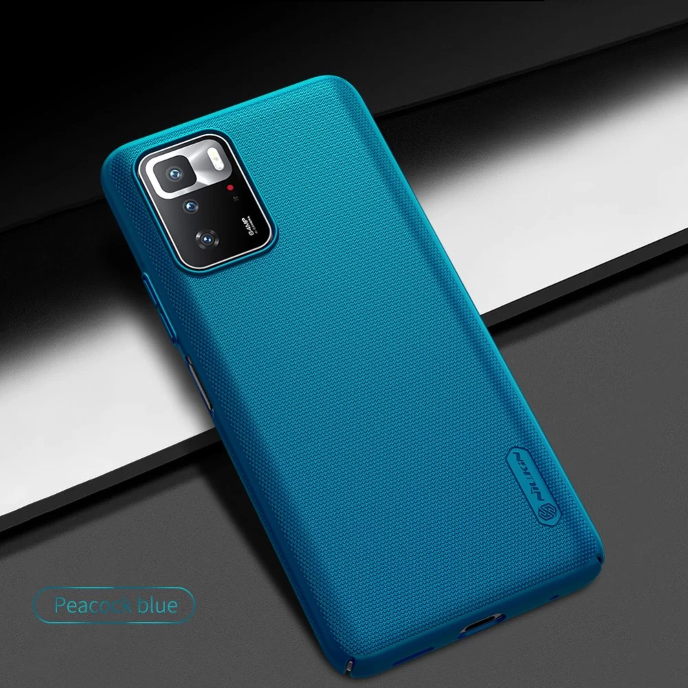 Xiaomi RedMi Note 10 Pro 5G case blue Nillkin Super Frosted Shield
