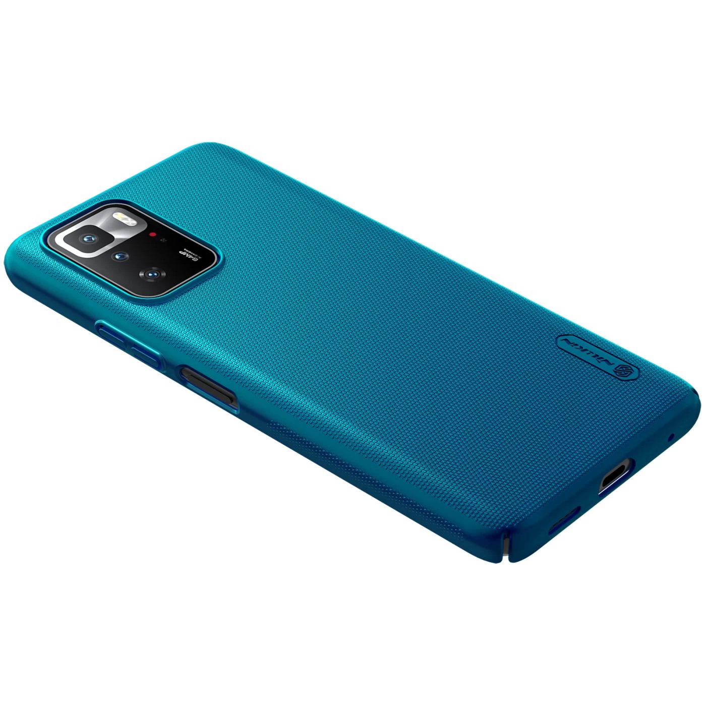 Xiaomi RedMi Note 10 Pro 5G case blue Nillkin Super Frosted Shield