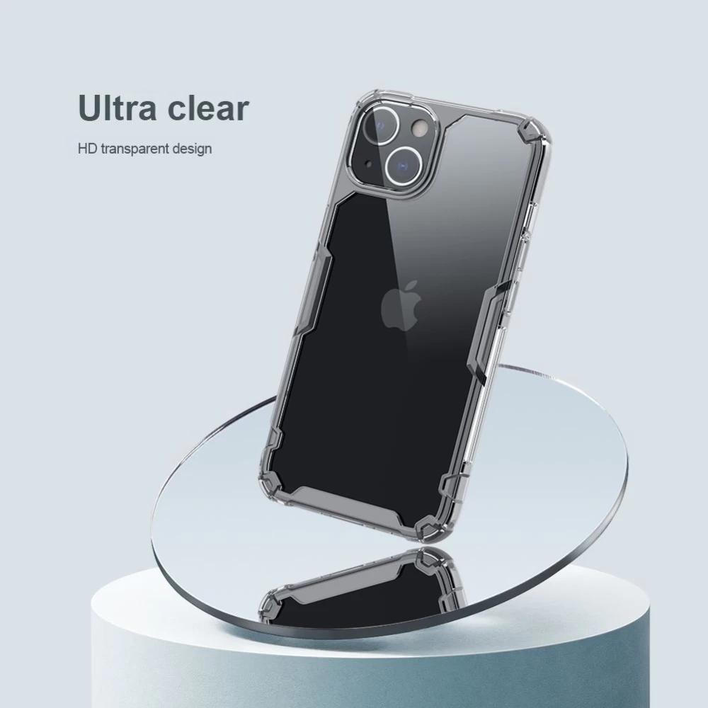 Apple iPhone 13 suojakuori läpinäkyvä sininen Nillkin TPU PRO