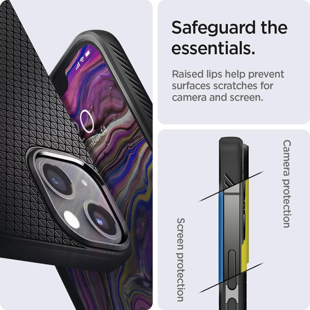 Apple iPhone 13 suojakuori musta SPIGEN Liquid Air