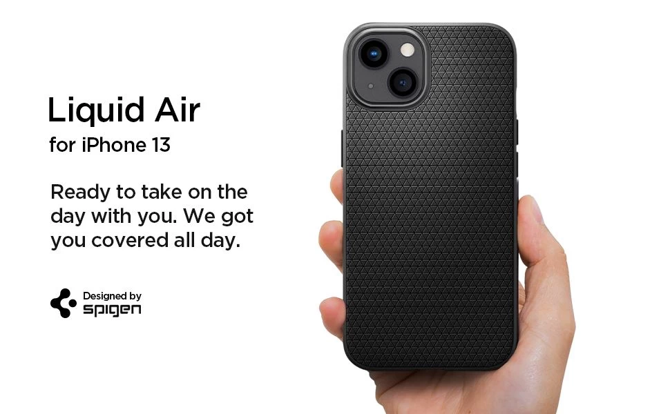 Apple iPhone 13 suojakuori musta SPIGEN Liquid Air