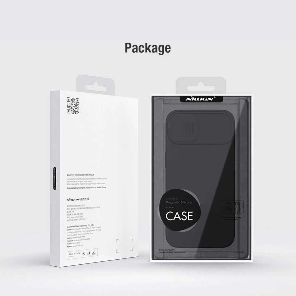 Apple iPhone 13 suojakuori vihreä Nillkin CamShield Silky Magnetic Silicon