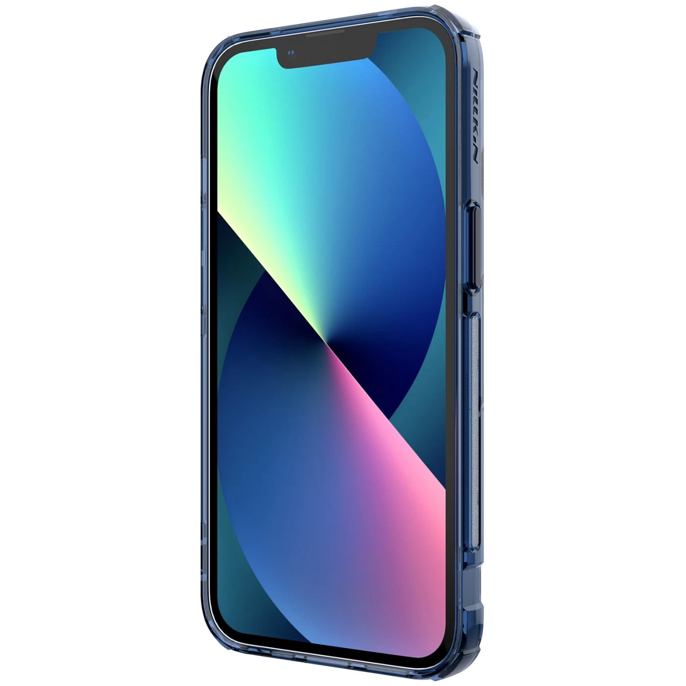 Apple iPhone 13 suojakuori läpinäkyvä sininen Nillkin TPU PRO