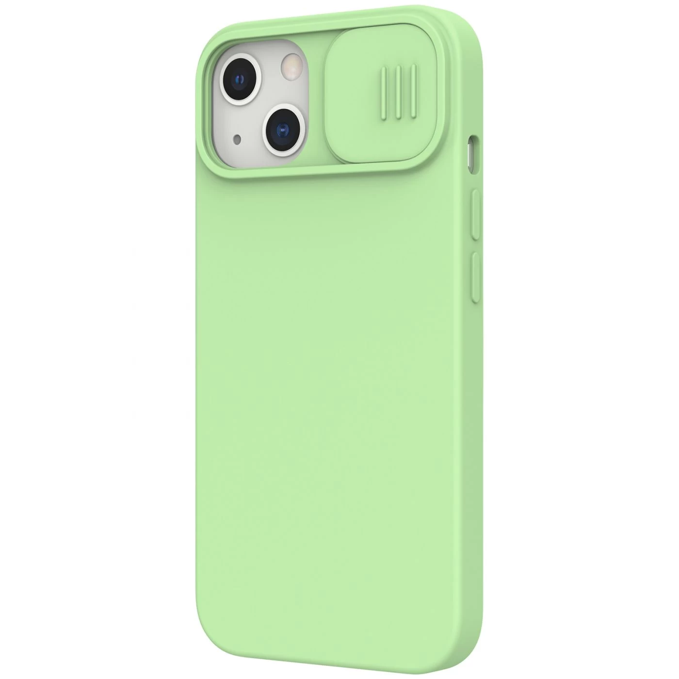 Apple iPhone 13 suojakuori vihreä Nillkin CamShield Silky Magnetic Silicon