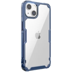 Apple iPhone 13 suojakuori läpinäkyvä sininen Nillkin TPU PRO 