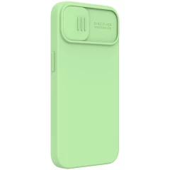 Apple iPhone 13 suojakuori vihreä Nillkin CamShield Silky Magnetic Silicon 