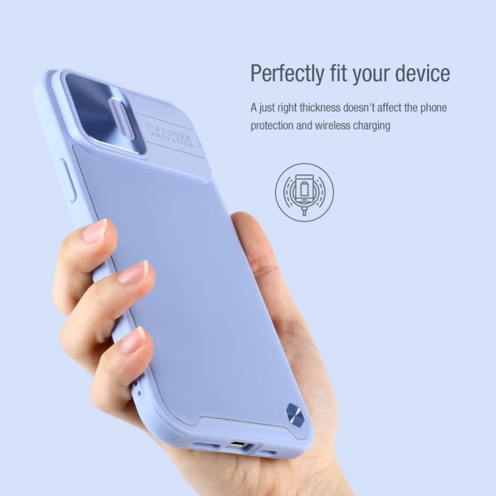 Apple iPhone 13 Pro skal svart Nillkin CamShield Leather