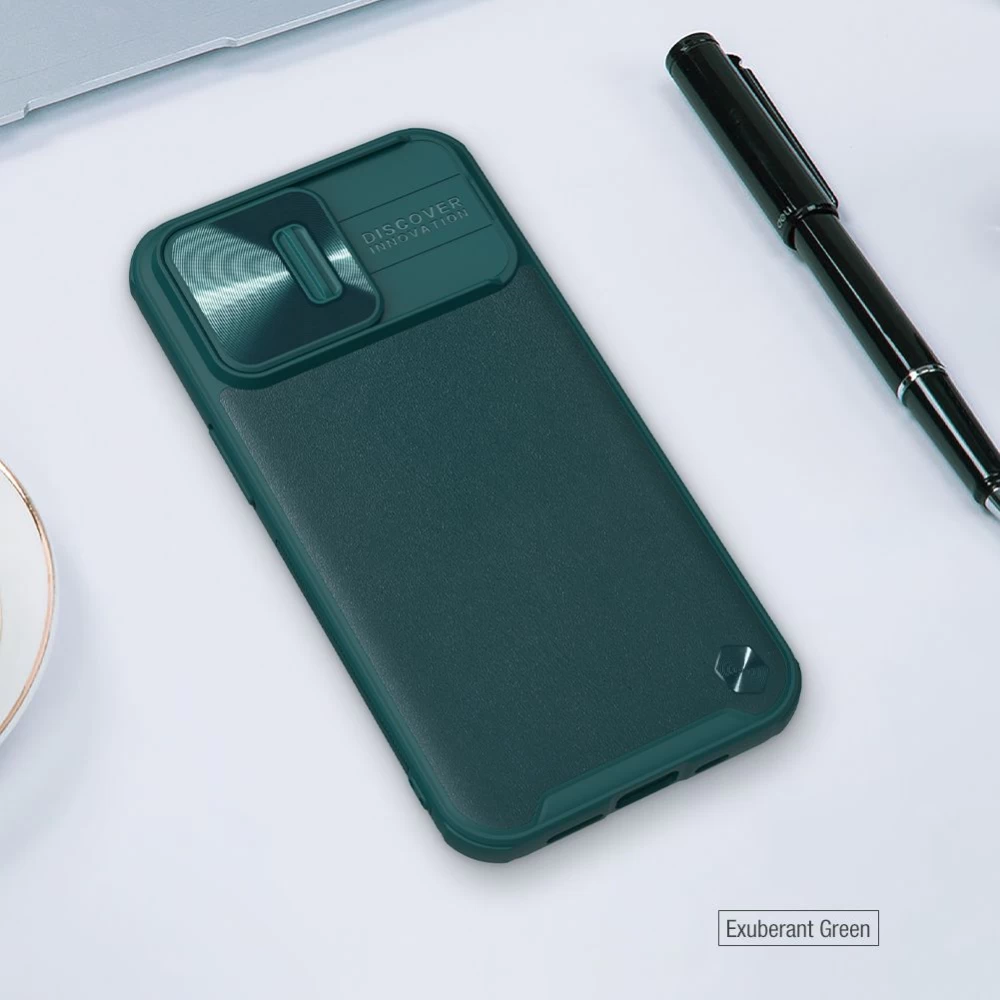 Apple iPhone 13 Pro skal svart Nillkin CamShield Leather