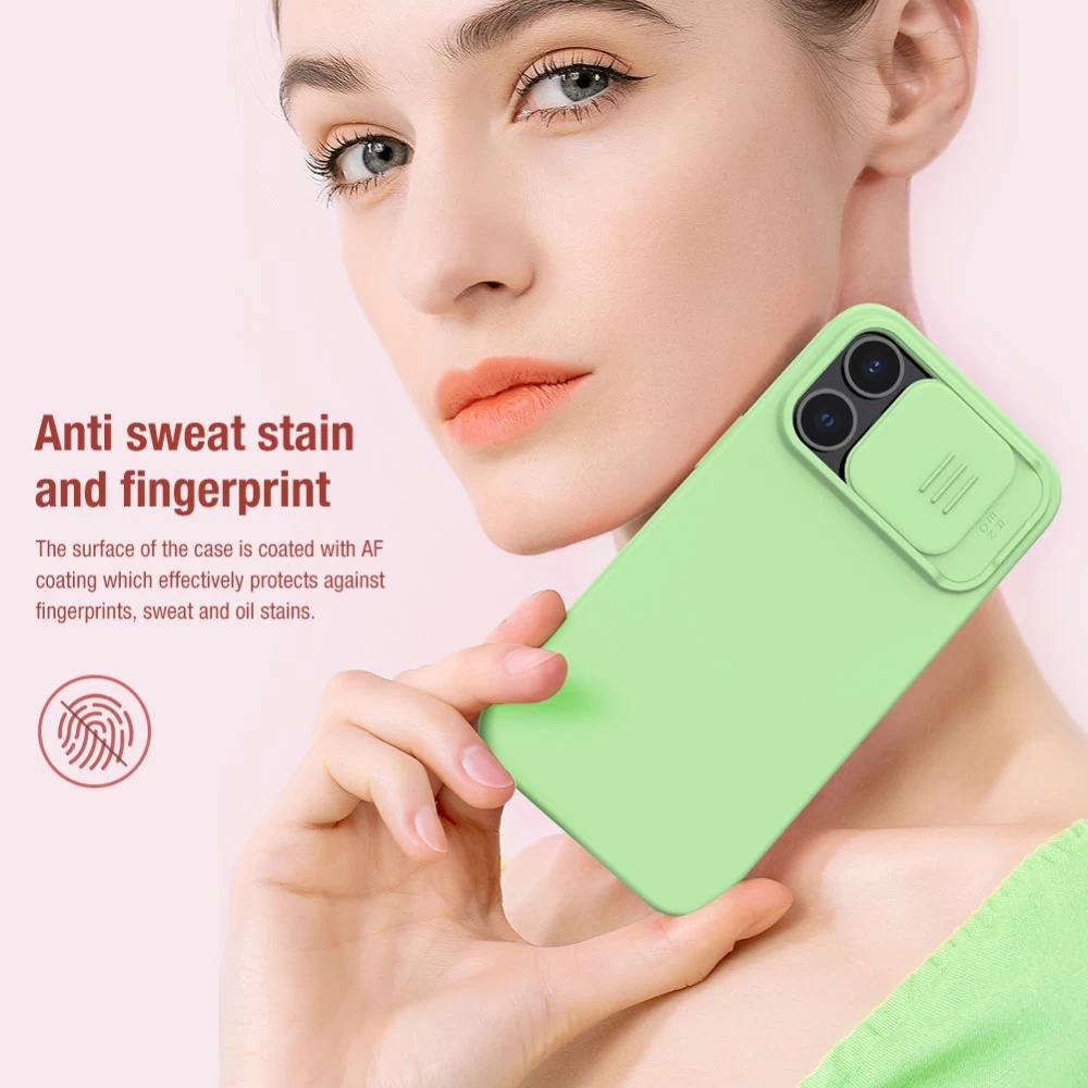 Apple iPhone 13 Pro vāciņš melns Nillkin CamShield Silky Silicon