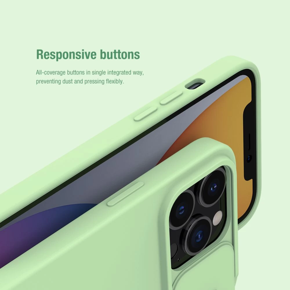 Apple iPhone 13 Pro vāciņš melns Nillkin CamShield Silky Silicon