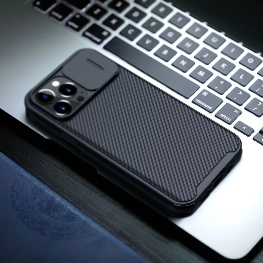Apple iPhone 13 Pro skal svart Nillkin CamShield Magnetic