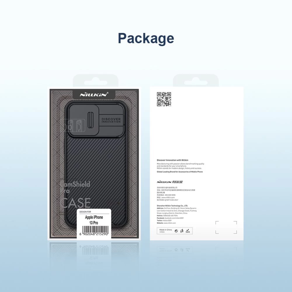 Apple iPhone 13 Pro skal svart Nillkin CamShield Magnetic
