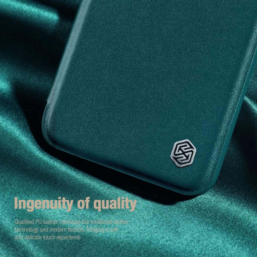 Apple iPhone 13 Pro fodral grå Nillkin Qin Leather (Cloth Version)