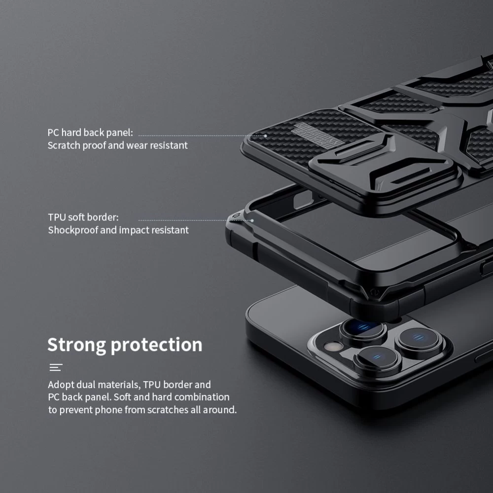 Apple iPhone 13 Pro skal röd Nillkin Adventurer