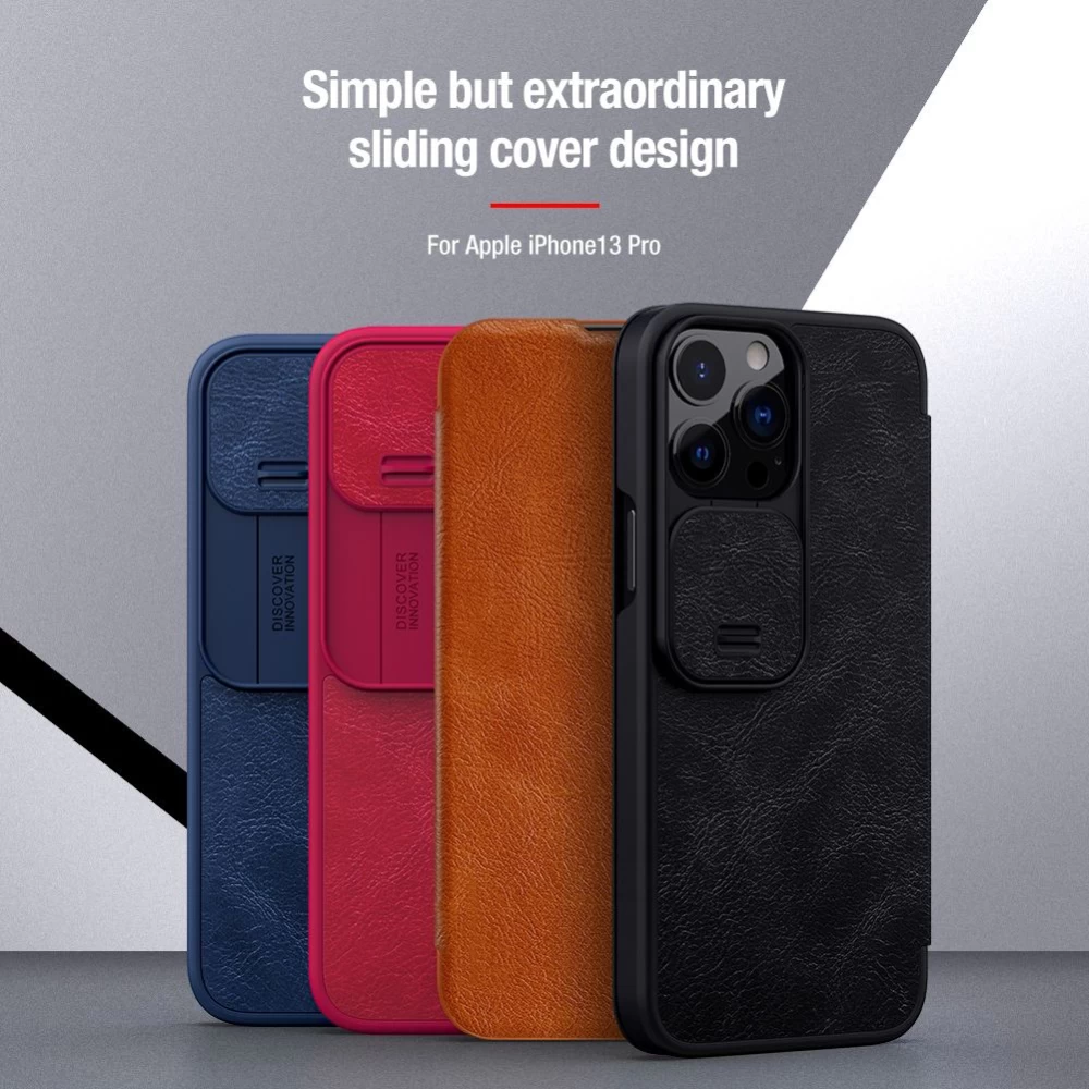 Apple iPhone 13 Pro maciņš sarkans Nillkin Qin Leather