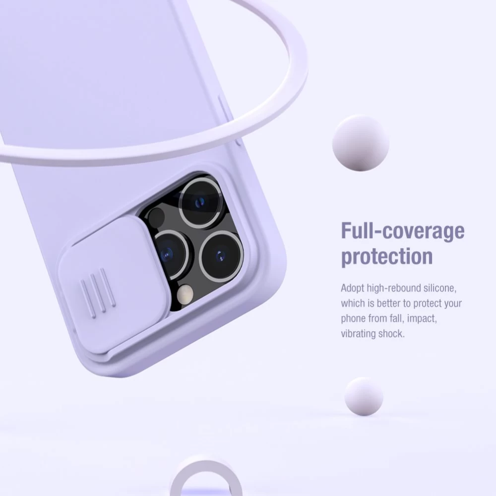 Apple iPhone 13 Pro vāciņš zaļš Nillkin CamShield Silky Magnetic Silicon