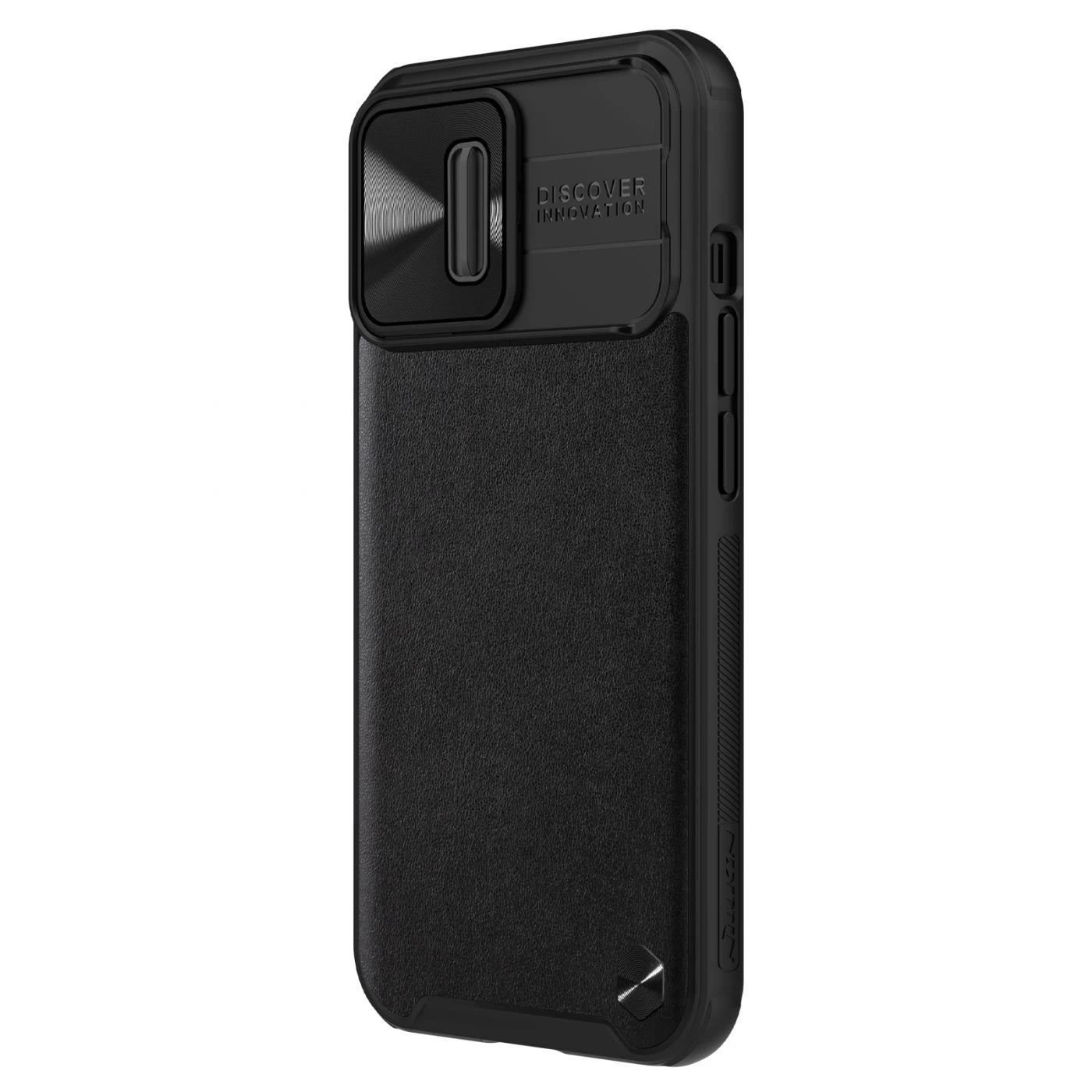 Apple iPhone 13 Pro skal svart Nillkin CamShield Leather