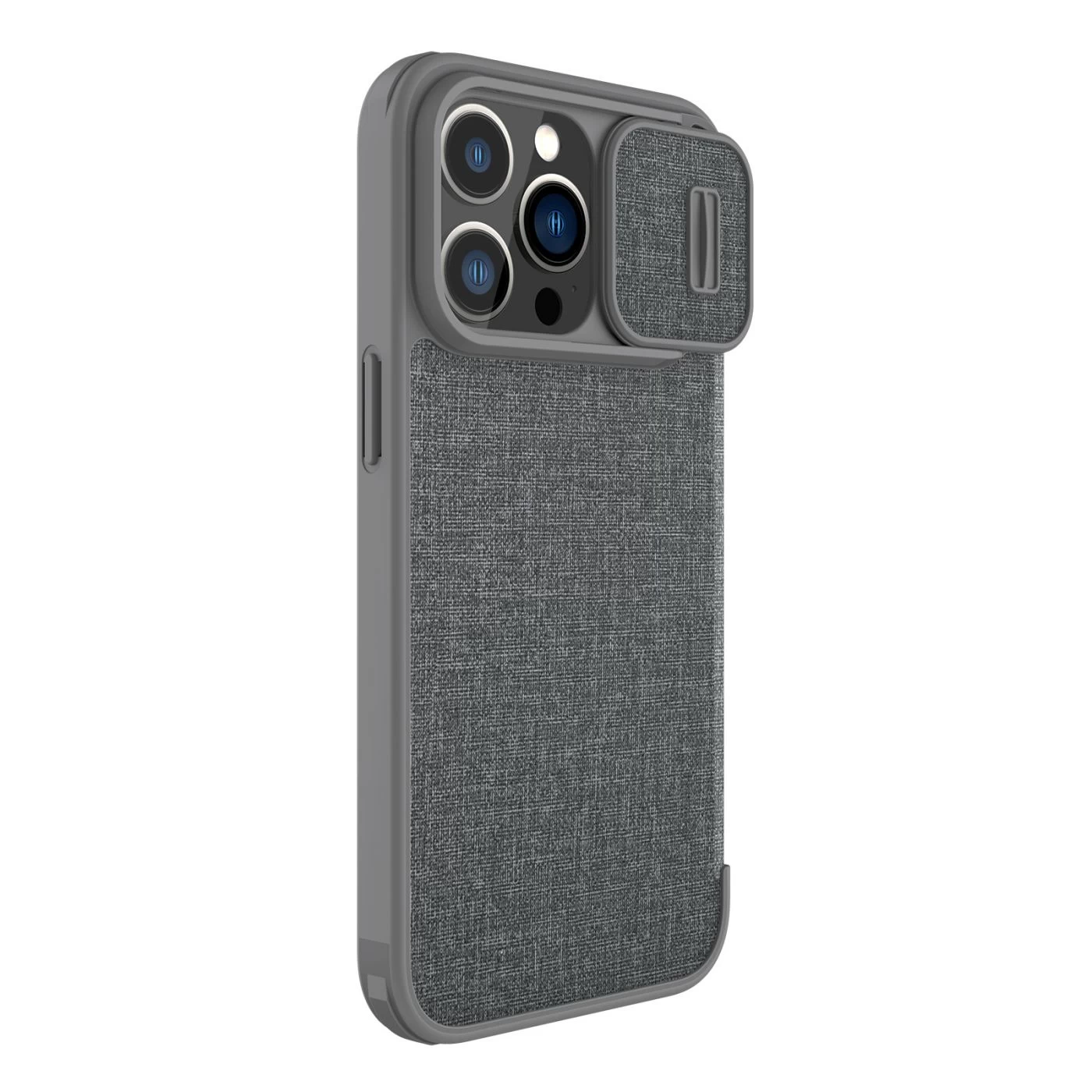 Apple iPhone 13 Pro fodral grå Nillkin Qin Leather (Cloth Version)