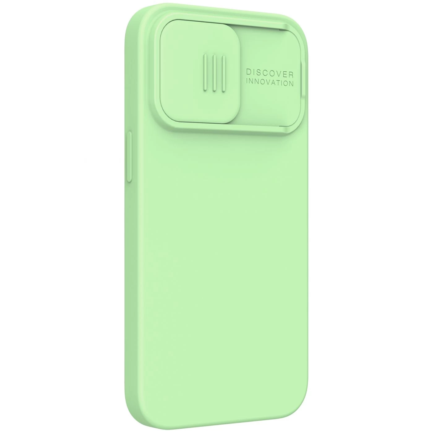 Apple iPhone 13 Pro skal grön Nillkin CamShield Silky Silicon