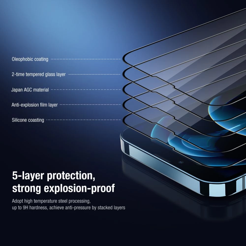 Apple iPhone 13 Pro Max Tempered glass  Nillkin 2-in-1 HD Full Screen/Camera Glass