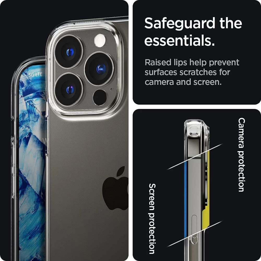 Apple iPhone 13 Pro Max ümbris läbipaistev SPIGEN Liquid Crystal