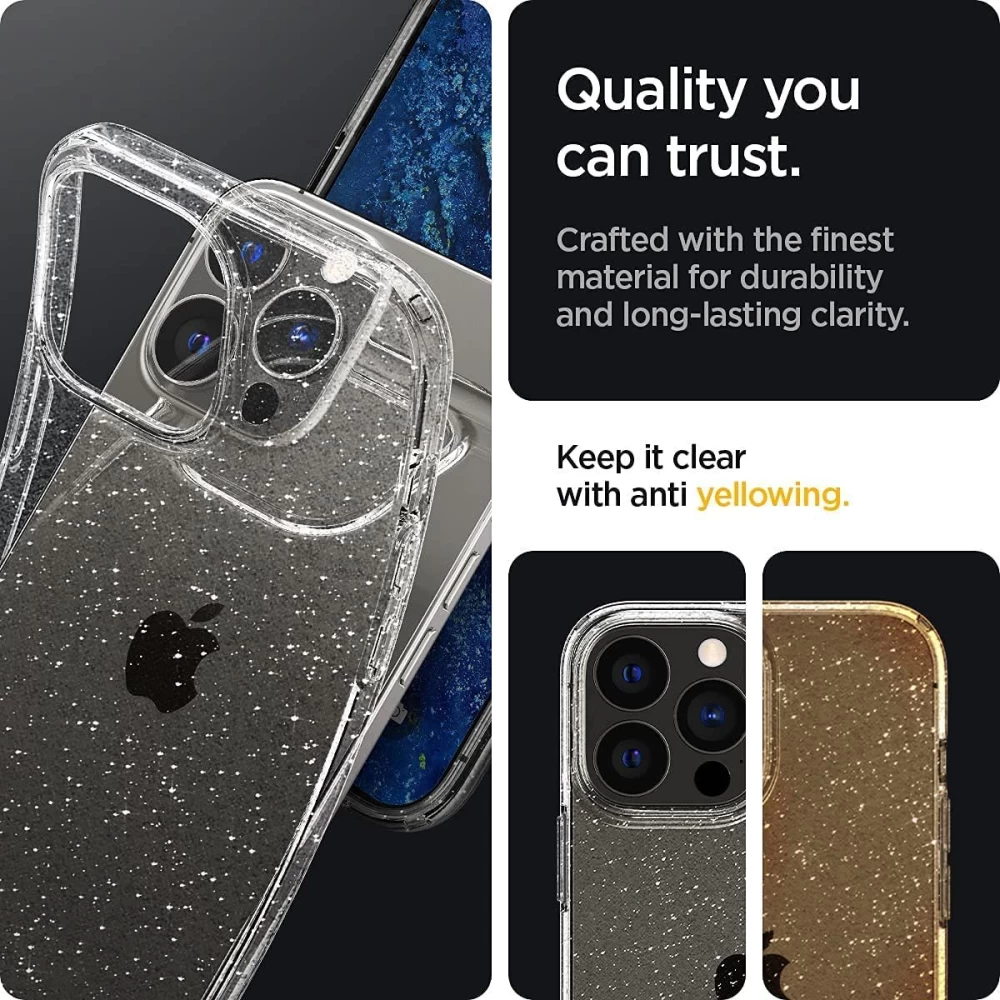 Apple iPhone 13 Pro Max ümbris läbipaistev SPIGEN Liquid Crystal