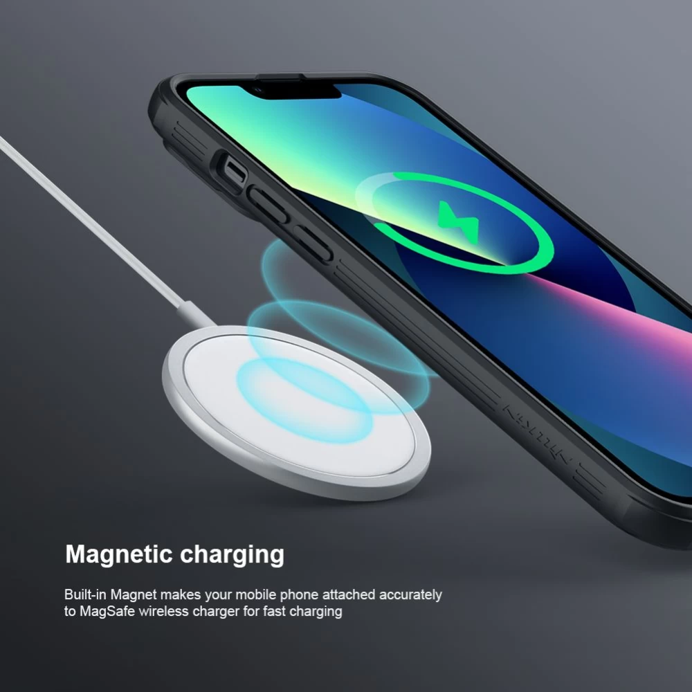 Apple iPhone 13 Pro Max ümbris must Nillkin Textured Magnetic