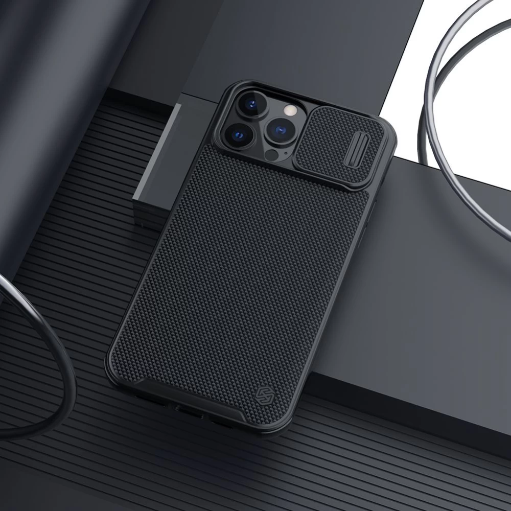 Apple iPhone 13 Pro Max ümbris must Nillkin Textured Magnetic