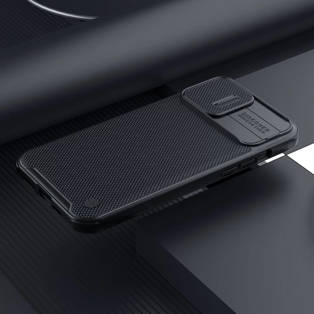 Apple iPhone 13 Pro Max ümbris must Nillkin Textured Magnetic