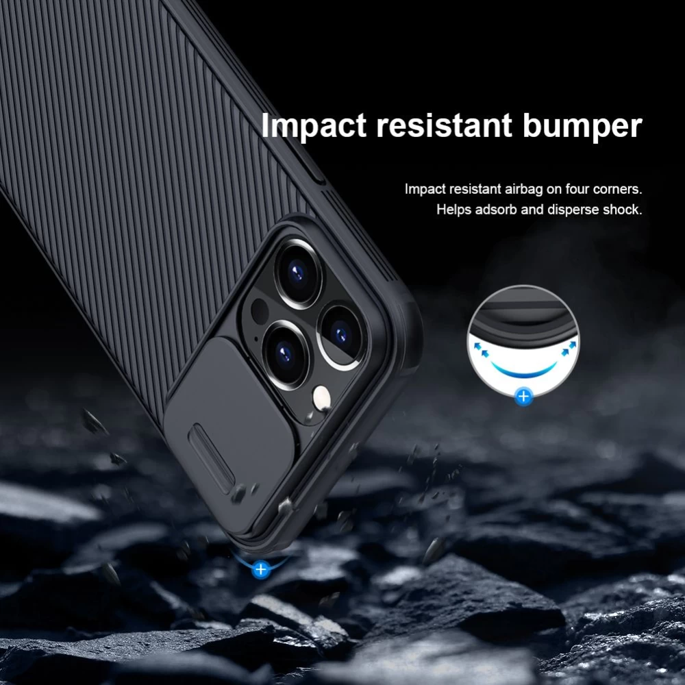 Apple iPhone 13 Pro Max case black Nillkin CamShield