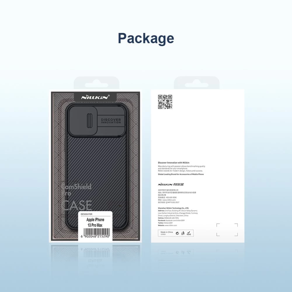 Apple iPhone 13 Pro Max case black Nillkin CamShield