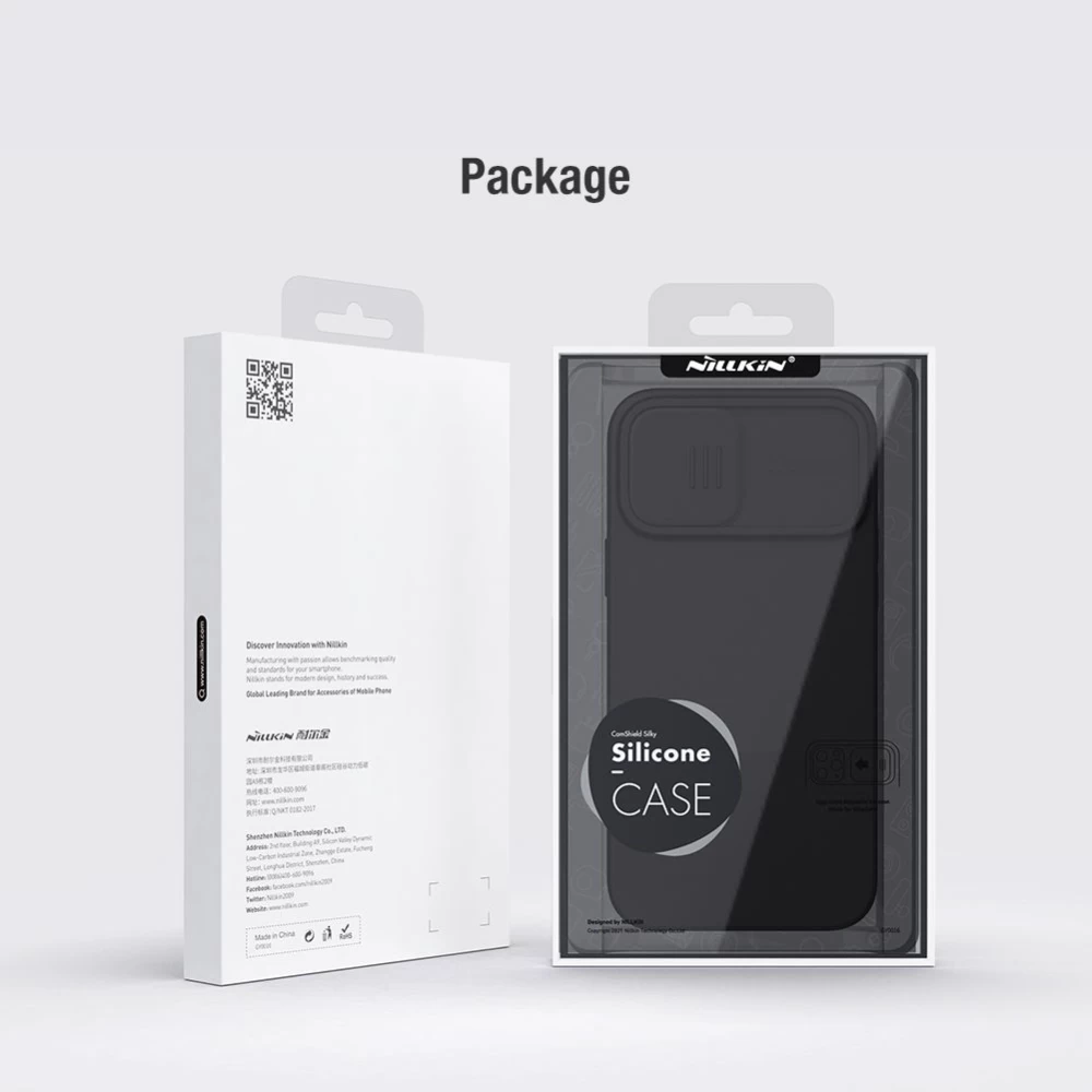 Apple iPhone 13 Pro Max case black Nillkin CamShield Silky Silicon