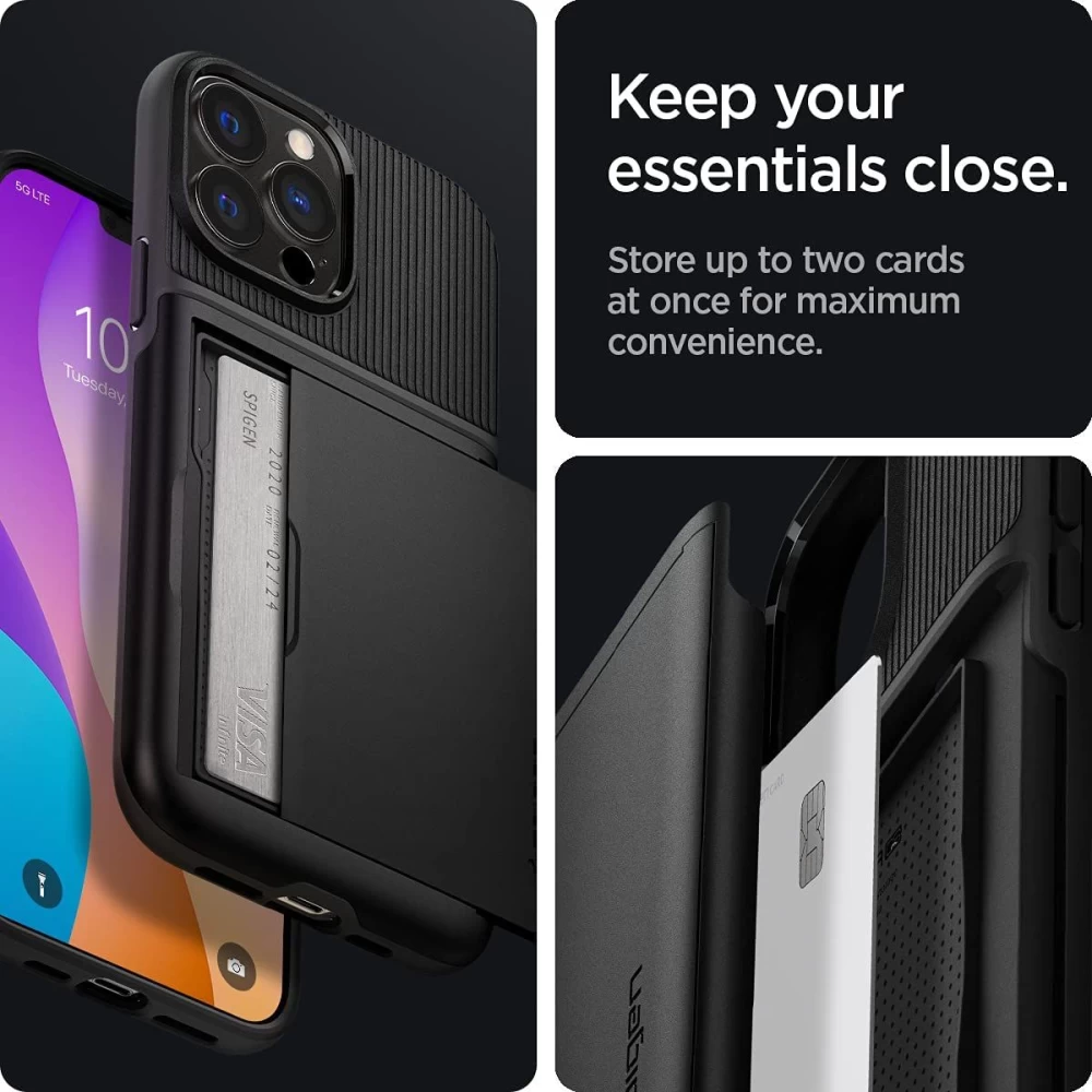 Apple iPhone 13 Pro Max skal svart SPIGEN Slim Armor CS