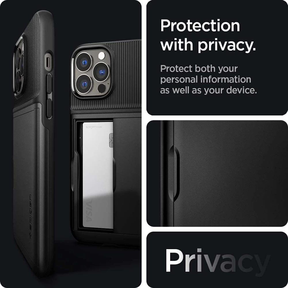 Apple iPhone 13 Pro Max skal svart SPIGEN Slim Armor CS