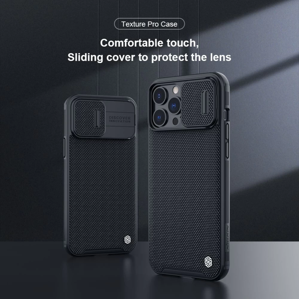 Apple iPhone 13 Pro Max skal svart Nillkin Textured
