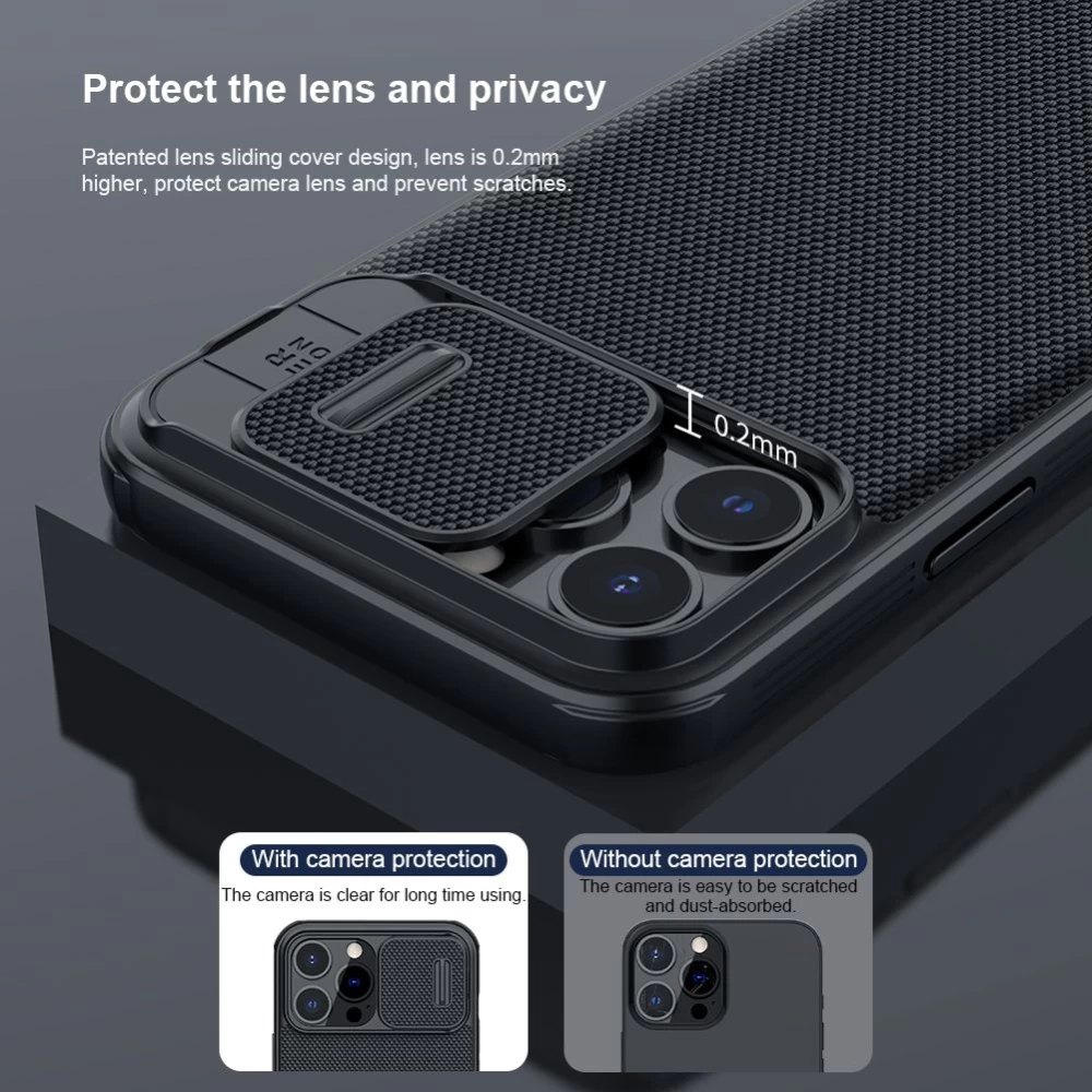 Apple iPhone 13 Pro Max skal svart Nillkin Textured