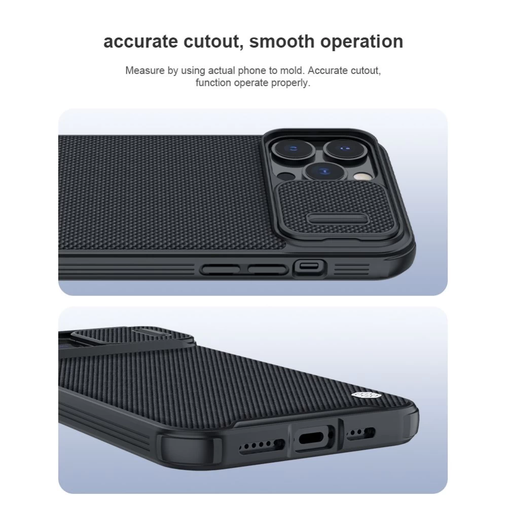 Apple iPhone 13 Pro Max skal svart Nillkin Textured