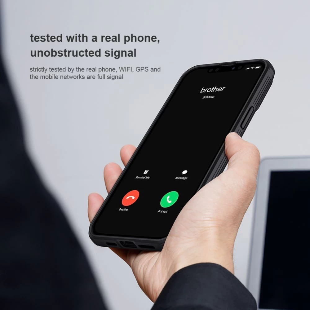 Apple iPhone 13 Pro Max skal svart Nillkin Textured