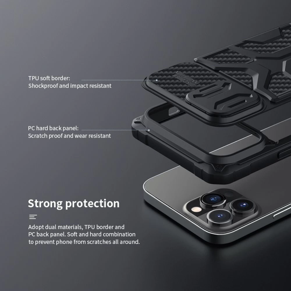 Apple iPhone 13 Pro Max case black Nillkin Adventurer