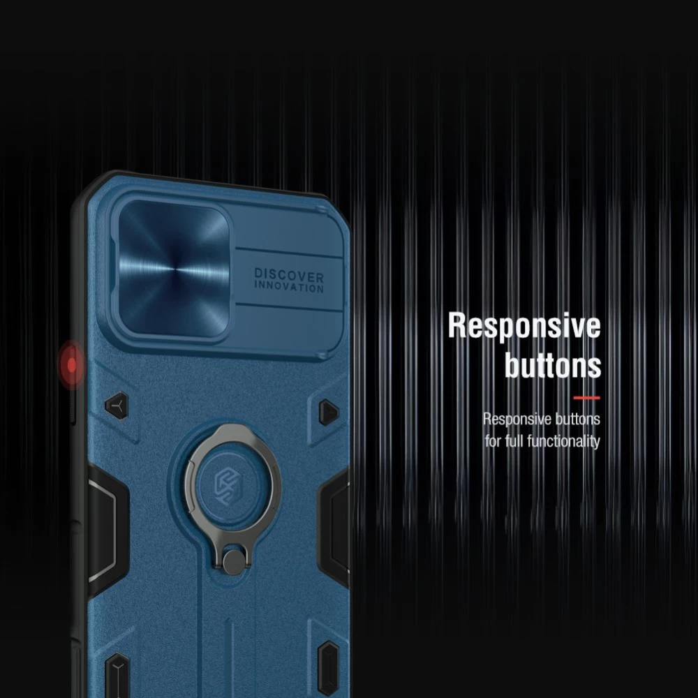 Apple iPhone 13 Pro Max skal grön Nillkin CamShield Armor