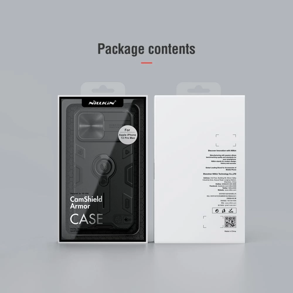 Apple iPhone 13 Pro Max skal grön Nillkin CamShield Armor