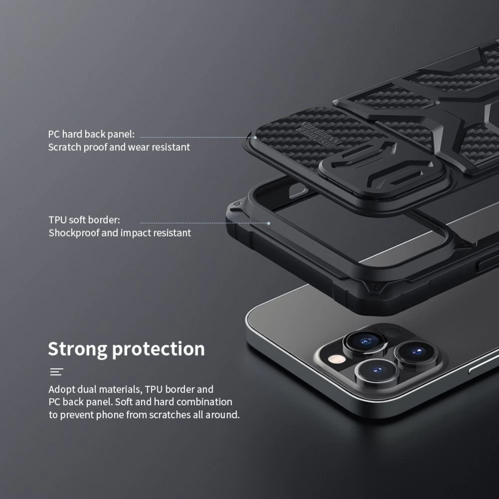 Apple iPhone 13 Pro Max dėklas mėlyna Nillkin Adventurer