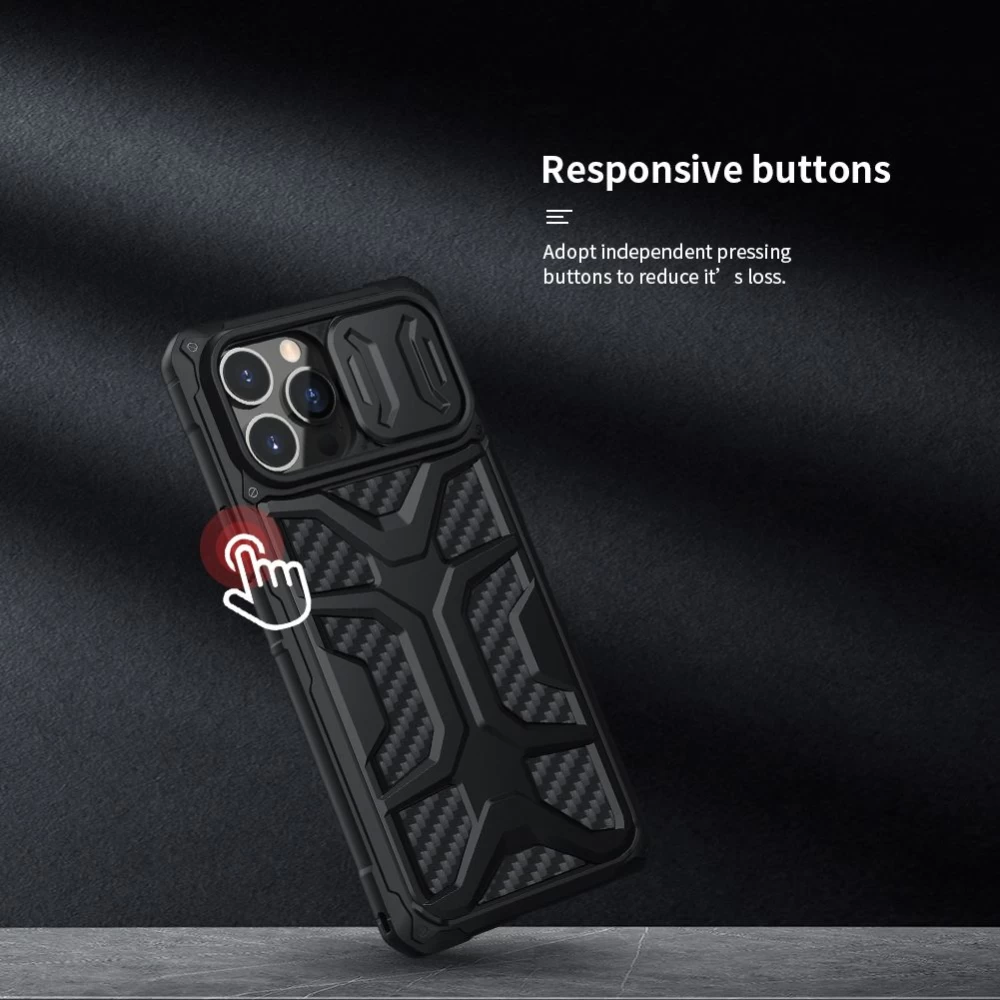 Apple iPhone 13 Pro Max dėklas mėlyna Nillkin Adventurer