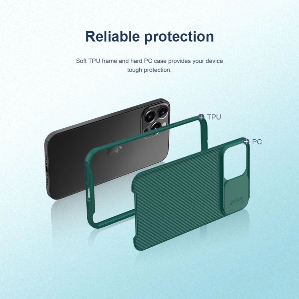 Apple iPhone 13 Pro Max ümbris sinine Nillkin CamShield
