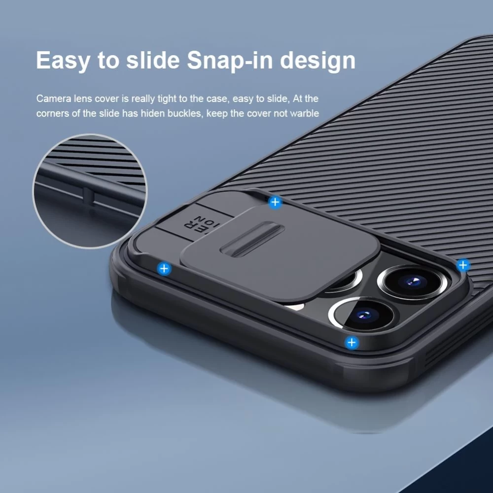 Apple iPhone 13 Pro Max ümbris sinine Nillkin CamShield Magnetic