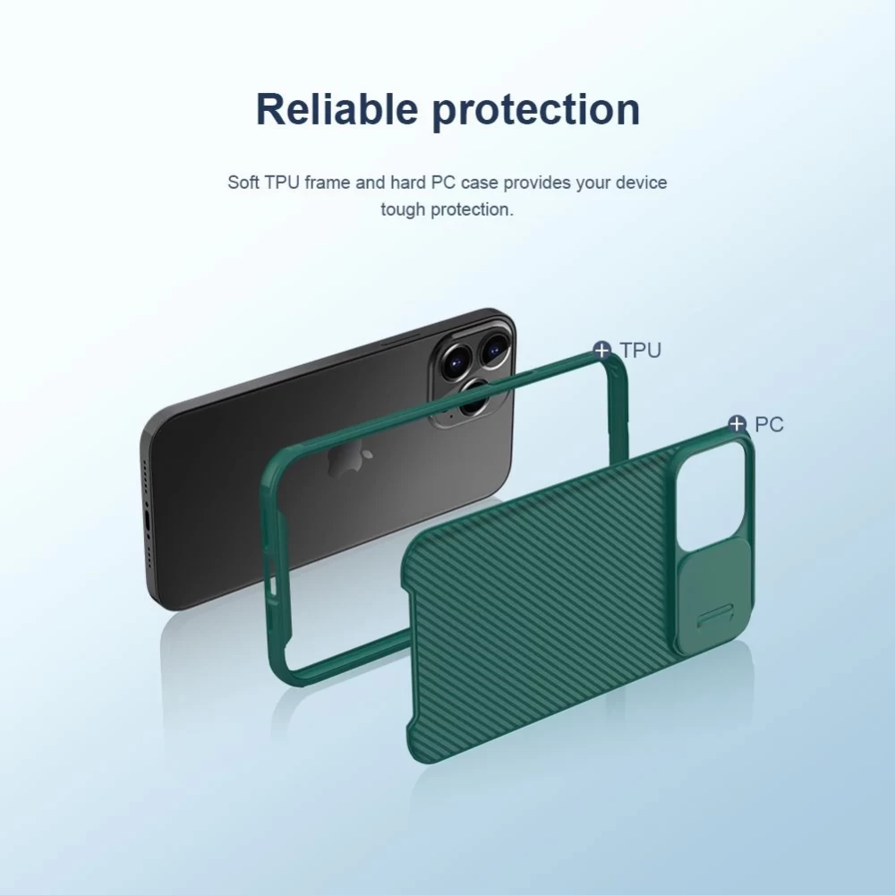 Apple iPhone 13 Pro Max ümbris sinine Nillkin CamShield Magnetic