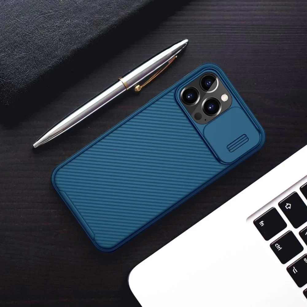 Apple iPhone 13 Pro Max ümbris sinine Nillkin CamShield Magnetic