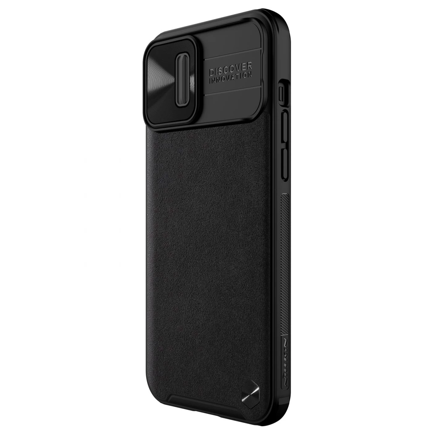 Apple iPhone 13 Pro Max skal svart Nillkin CamShield Leather